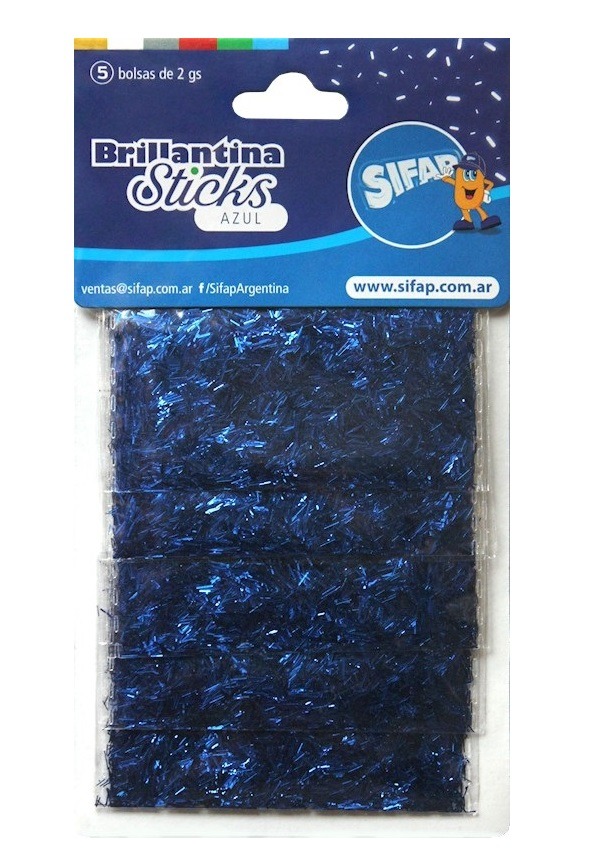 BRILLANTINA BRILLSTICK AZUL.x5u.